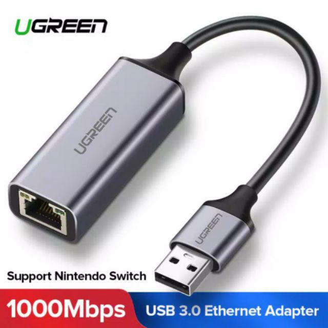 Jual Ugreen Usb To Lan Rj45 Ethernet Gigabit Adapter Usb 3.0 2.0 Speed 100Mbps 1000Mbps Original | Shopee Indonesia