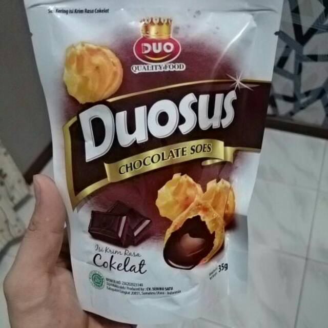 Jual Snack Duosus Chocolate Soes Harga 1 Kotak | Shopee Indonesia