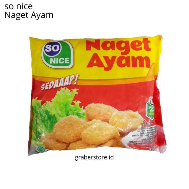 Naget Ayam So nice 250gr Chicken Nugget Sonice Frozen food | Shopee  Indonesia