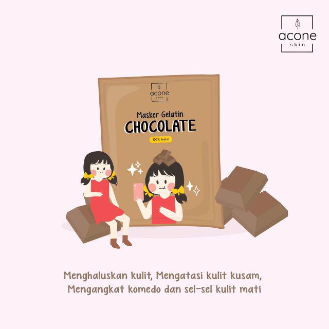 Jual [Distributor Resmi] Masker Gelatin Komedo Aconeskin Charcoal Choco Coffee Grape Greentea Strawberry | Shopee Indonesia