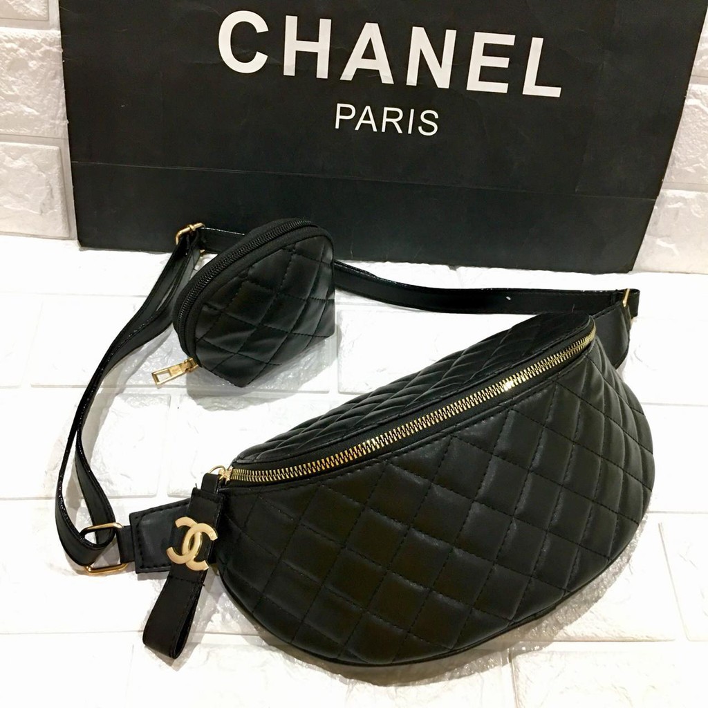 CHANEL WAIST BAG NAGITA SLAVINA SLING BAG WAISTBAG CHANEL BUMBAG TAS PINGGANG 0986 Shopee