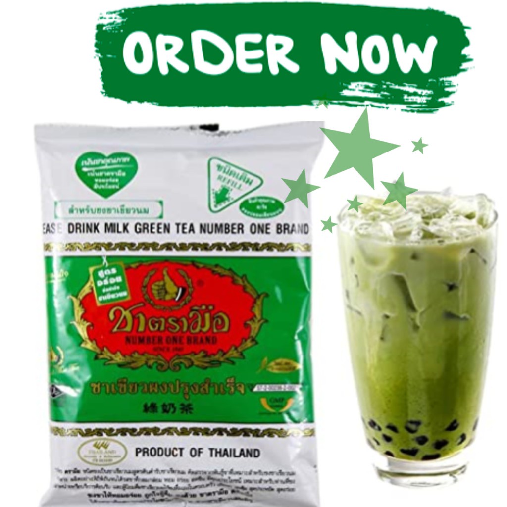 Jual Thai tea green tea mix cha tra mue Hijau thai tea Thailand 200