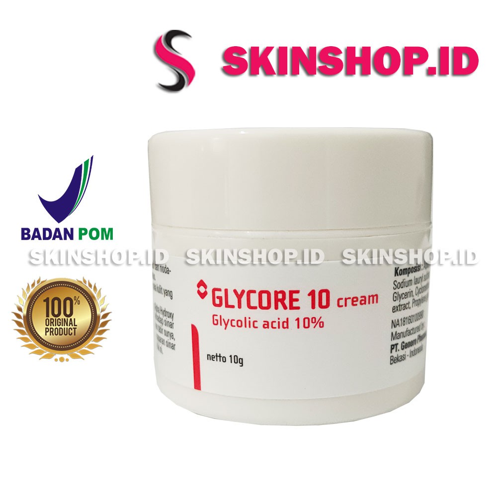 Jual GLYCORE 10 CREAM Glycolic Acid 10 10g Original / Krim Penghilang