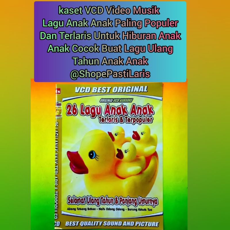 Kaset VCD lagu anak anak selamat ulang tahun Terlaris