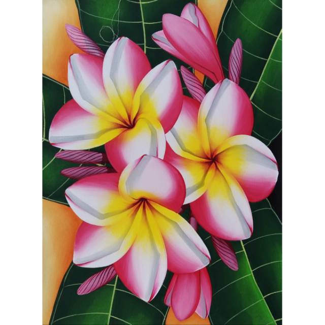 Jual Lukisan Bunga Kamboja | Lukisan Bali | Lukisan Indah | Lukisan Bagus | Lukisan Cantik Indonesia|Shopee Indonesia 640_X_640_jpg