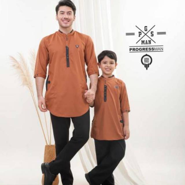 COUPLE BAJU KOKO AYAH DAN ANAK / KURTA PAKISTAN KAPEL BY FOUR ONE