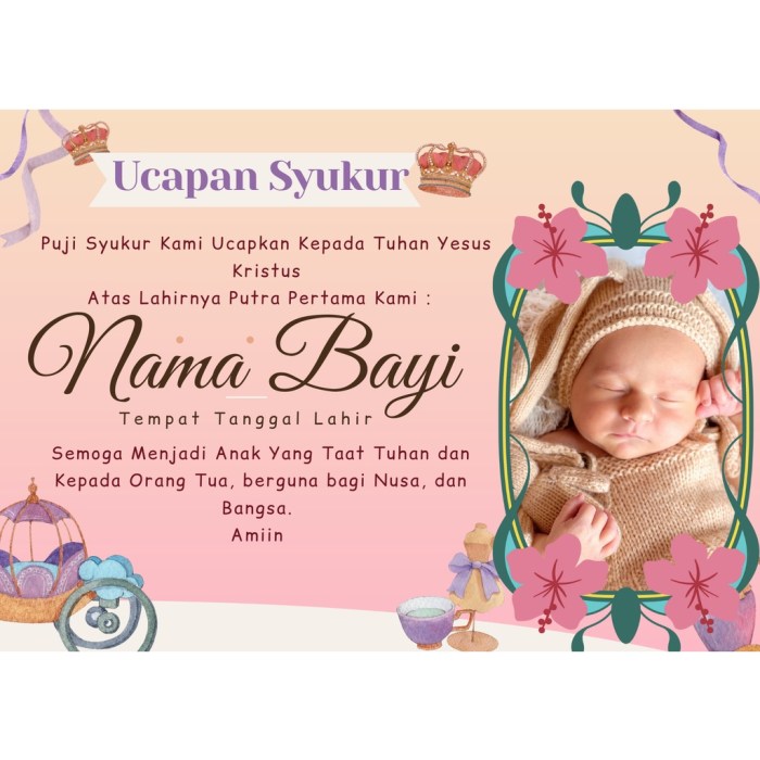 Sambutan tuan rumah acara syukuran kelahiran anak