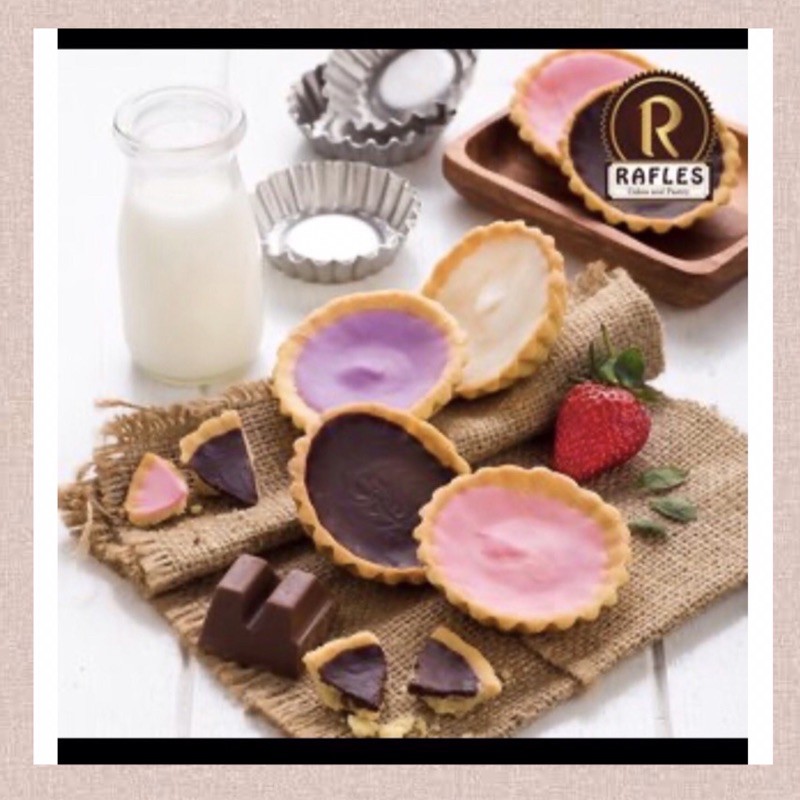 Jual Pie Talas Buah Rafles Pie Coklat Strawberry Blueberry Tiramissu