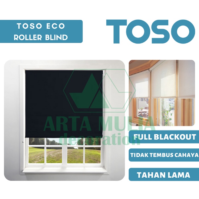 Jual Roller Blind BLACKOUT TOSO Eco TSBR11 Hordeng Tirai Jendela