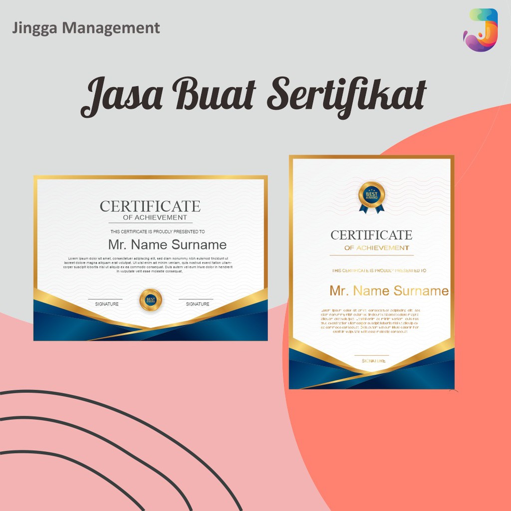 Jasa Buat Sertifikat Design Sertifikat Shopee Indonesia