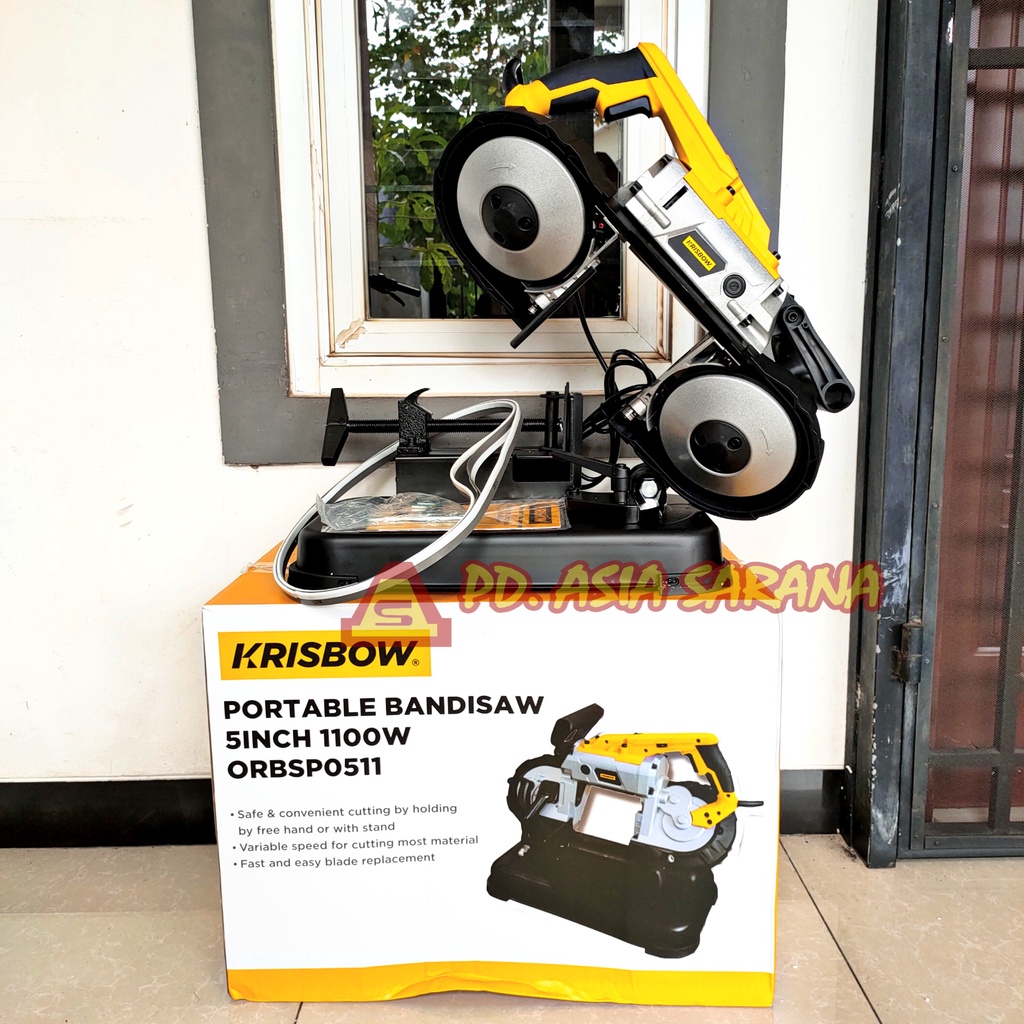 Jual Multi Portable Bandsaw 5 Inch Krisbow / Mesin Gergaji Pita Band