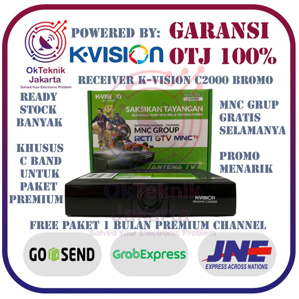 Receiver Parabola KVision Bromo C2000 HD C Band Shopee