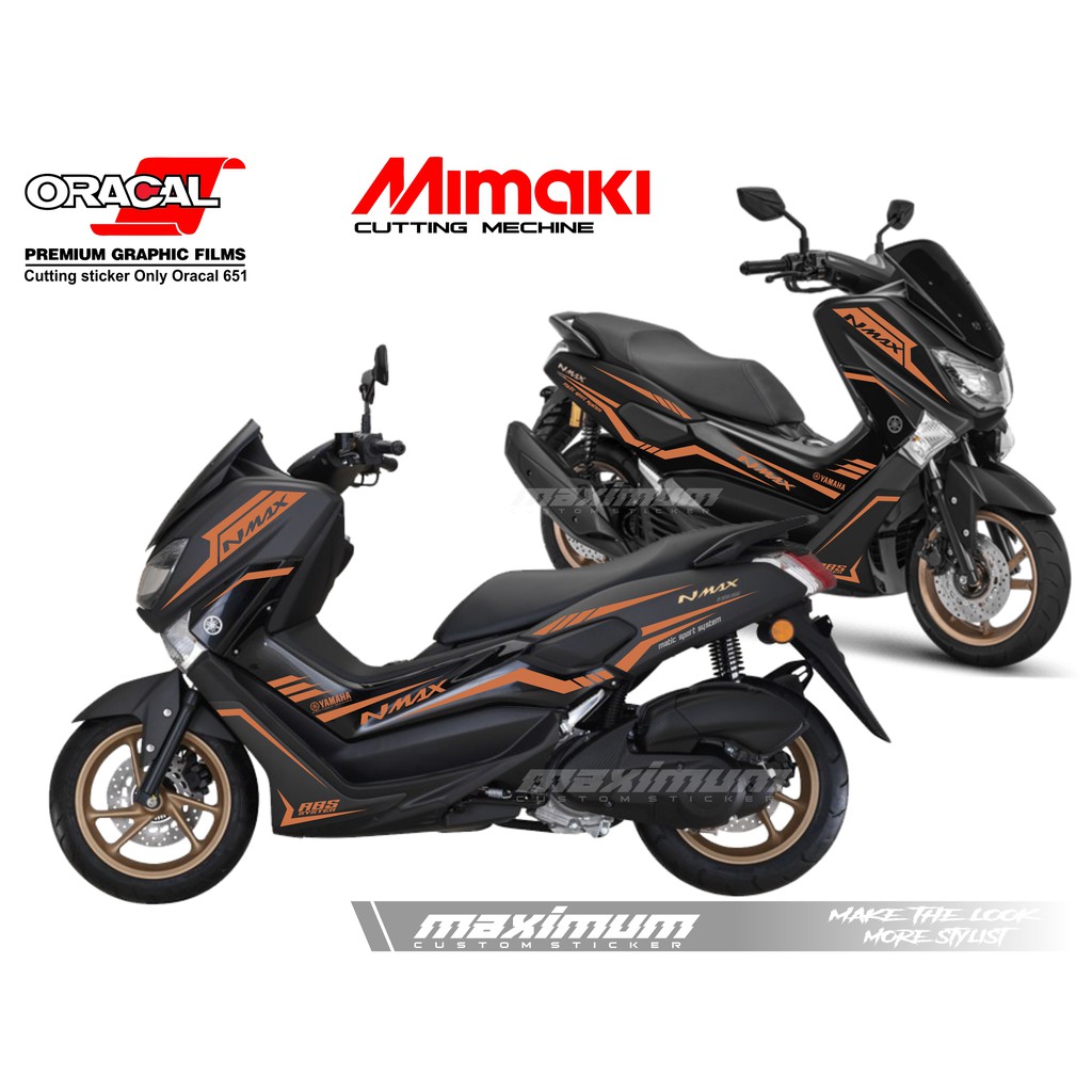 Jual Cutting Sticker Nmax - Striping Oracal Warna Cokelat | Shopee Indonesia