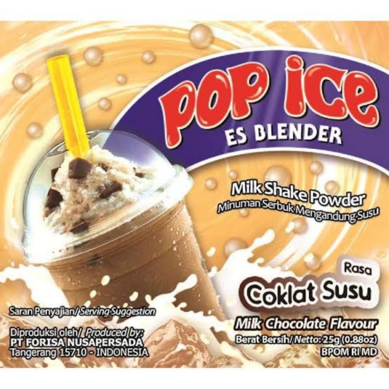Jual Pop Ice Coklat Susu | Shopee Indonesia