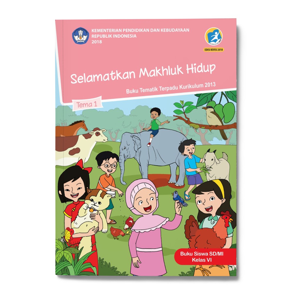 Cover Buku Tematik Kelas 6 Tema 6 Info Berbagi Buku