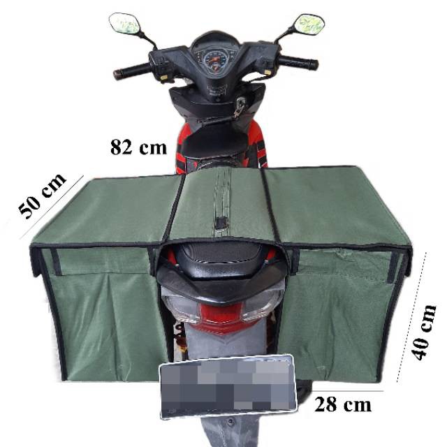 AM TAS OBROK BOX MOTOR WATERPROOF DELIVERY KURIR POS SALES KARGO | Shopee  Indonesia