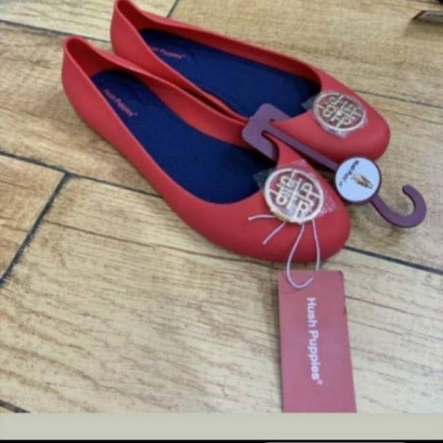 sepatu hush puppies original store mall sale jelly red Shopee Indonesia