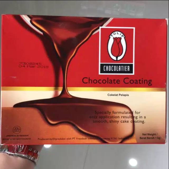 Jual Tulip Chocolate Coating Kemasan 1Kg - Coklat Siram - Penutup Cake | Shopee Indonesia