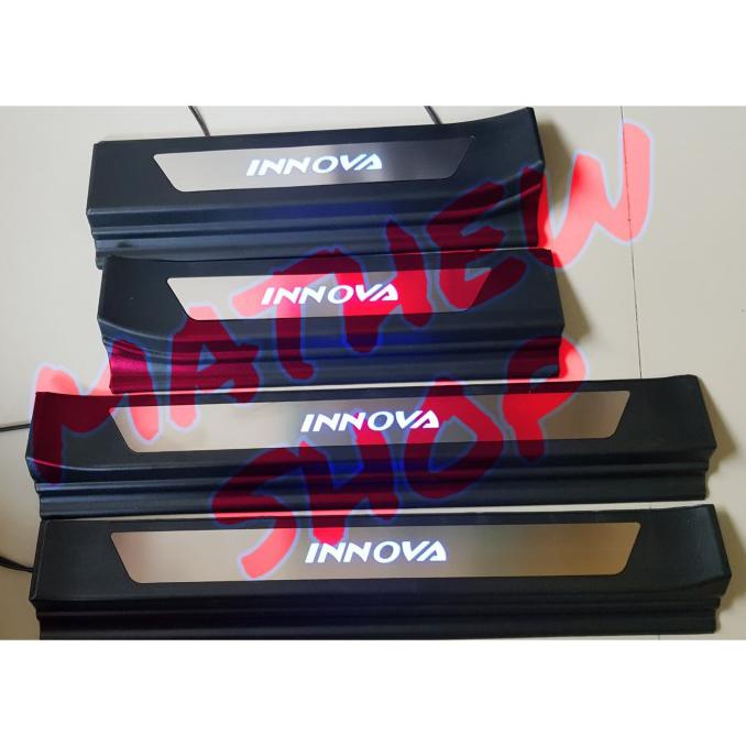 Jual Door Sill Plate Innova Reborn LED / Sillplate Samping Innova