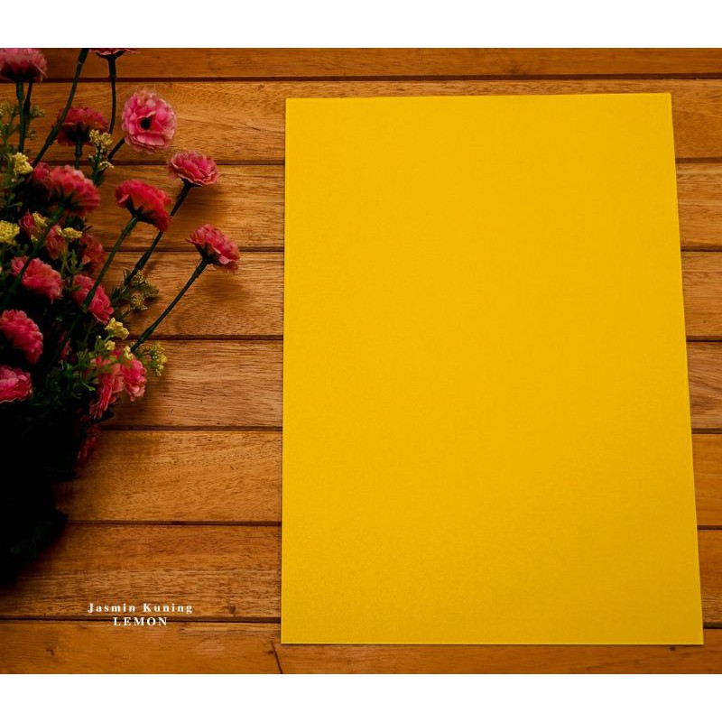 Kertas jasmine kuning lemon a4 200 gram | Shopee Indonesia