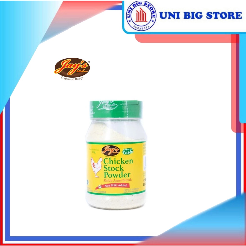 Jual JAY's Chicken Stock Powder Non MSG Kaldu Ayam Bubuk JAYS 150 gr Shopee Indonesia