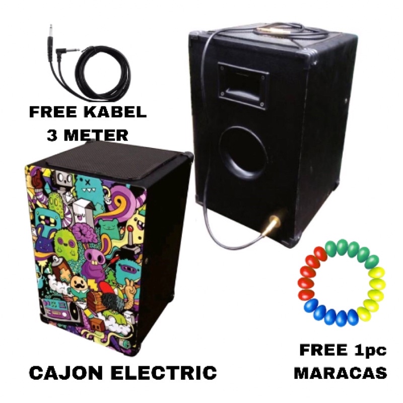 Jual Electric Cajon Electric Kajon Drumbox With Desain Custom Shopee Indonesia