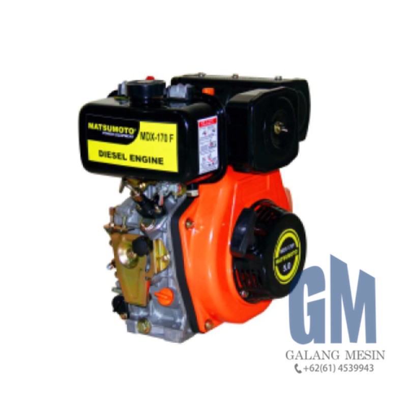 MATSUMOTO MESIN PENGGERAK 3.43.8 hp MDX170 F Air Cooled Diesel Engine Solar Shopee Indonesia