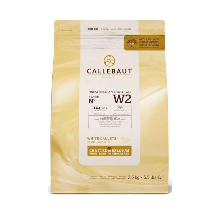 Jual Callebaut W2 White Chocolate Callets Coklat Cokelat Putih 28% 2,5Kg | Shopee Indonesia