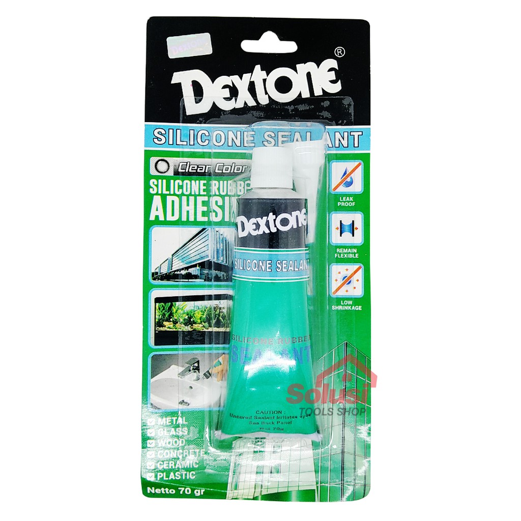Jual Dextone Silicone Sealant 70Gr | Solusitools | Shopee Indonesia