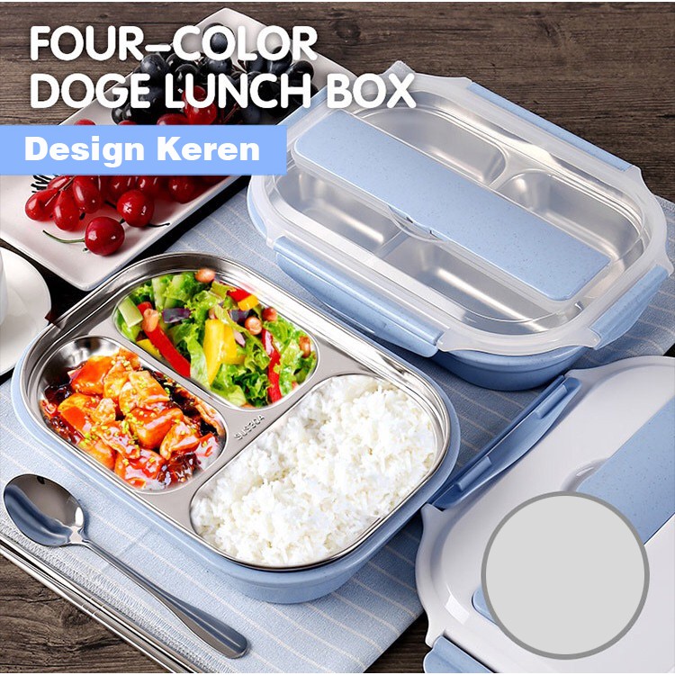 AGB LUNCH BOX STAILES 3 SEKAT ANTI TUMPAH TEMPAT