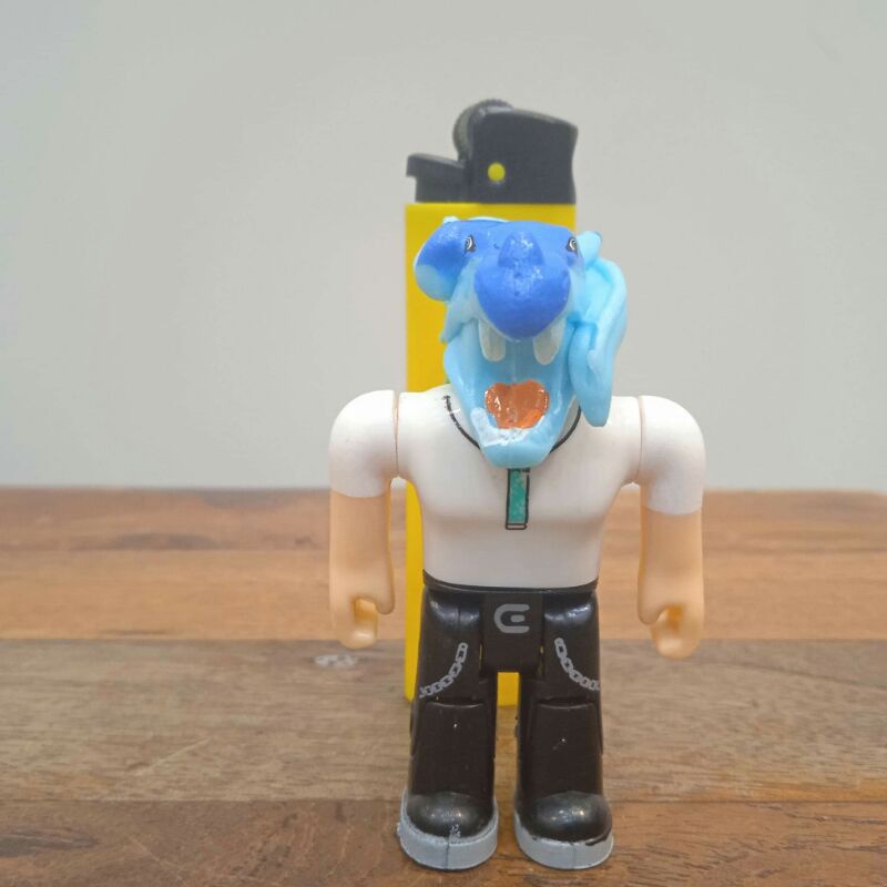 Jual mainan action figurebrick roblox dragon headartikulasiloose