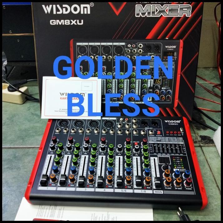 Jual Mixer Audio Wisdom Gm 8Xu Gm 8 Xu Bukan Yamaha Shopee Indonesia