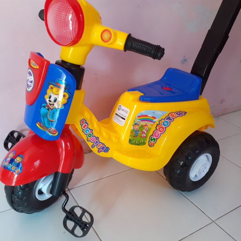 Jual Sepeda Dorong Scoopy Anak Full Musik Lampu Dan Dorongan Sni | Shopee Indonesia