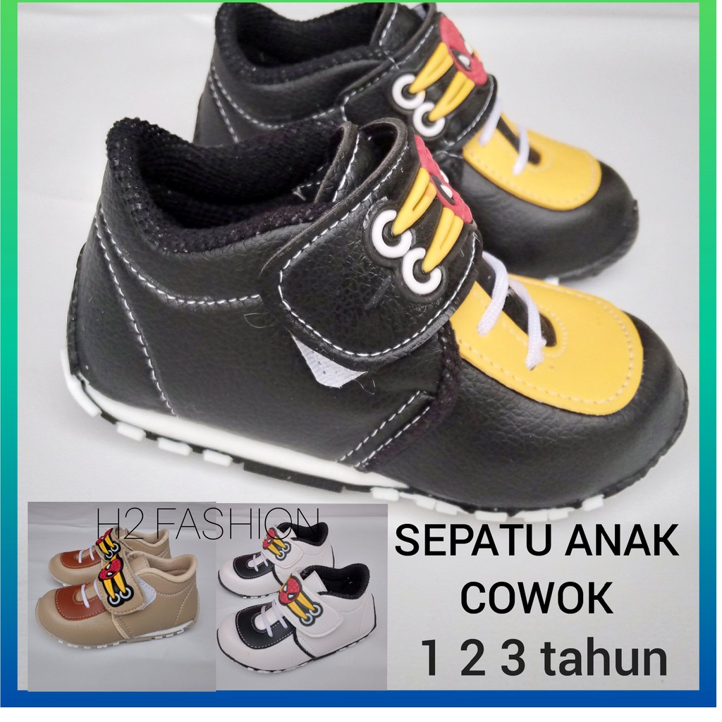 Sepatu Anak Laki Laki Lentur dan Ringan Usia 1 sampai 3 tahun Bisa