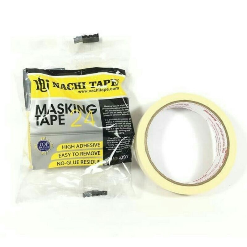 Jual MASKING TAPE NACHI 1 INCHI X 20 YARD/LAKBAN KERTAS NACHI Shopee