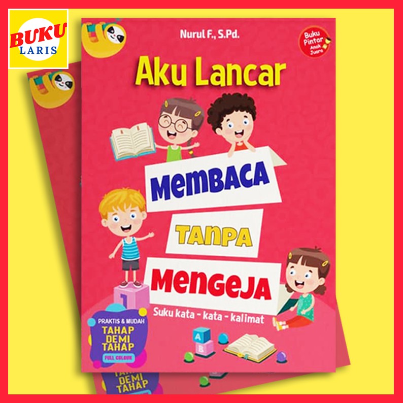 New Item Buku Anak TK Paud Aku Lancar Membaca Tanpa