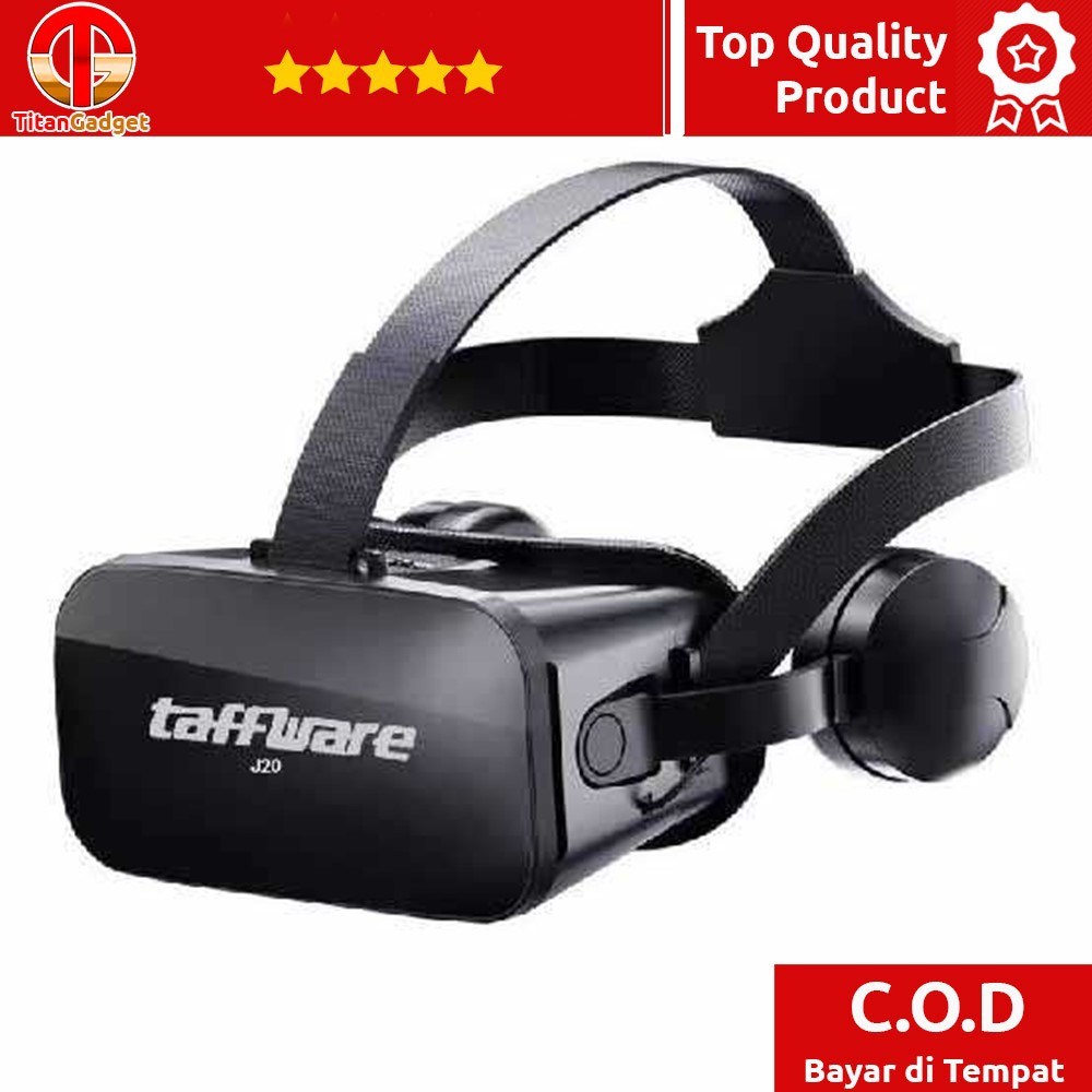 Jual Taffware Vr Box Virtual Reality Glasses With Headphone - J20 Titangadget | Shopee Indonesia