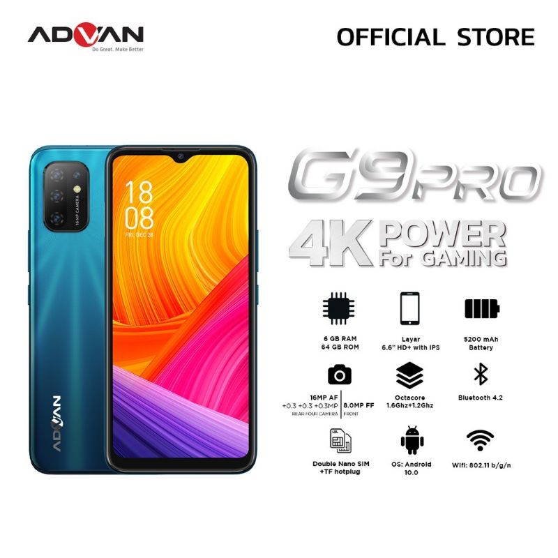 Advan G9 Pro 2021 Four Camera Hp Gaming Hp Spek Dewa Hp
