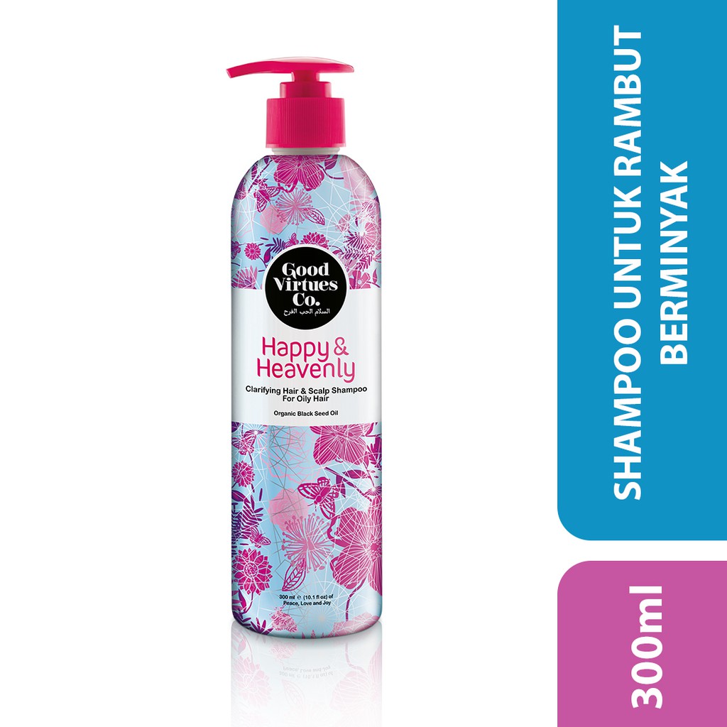 Jual Good Virtues Co Clarifying Hair & Scalp Shampoo For Oily Hair | Shampoo Rambut Berminyak 300 Ml | Shopee Indonesia