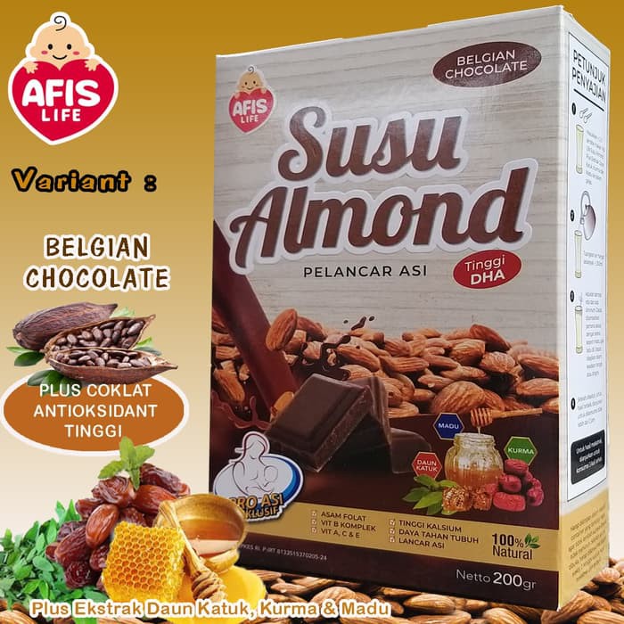 Jual Afis Life Susu Almond Coklat | Shopee Indonesia