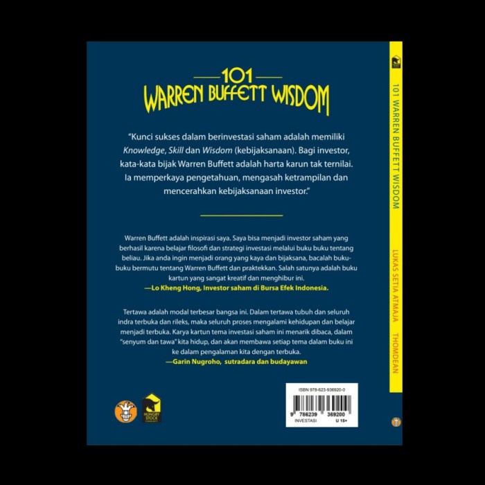 Jual Bisa Cod Buku 101 Warren Buffet Wisdom - Lukas Setia Atmaja Dan Thomdean Limited Indonesia|Shopee Indonesia