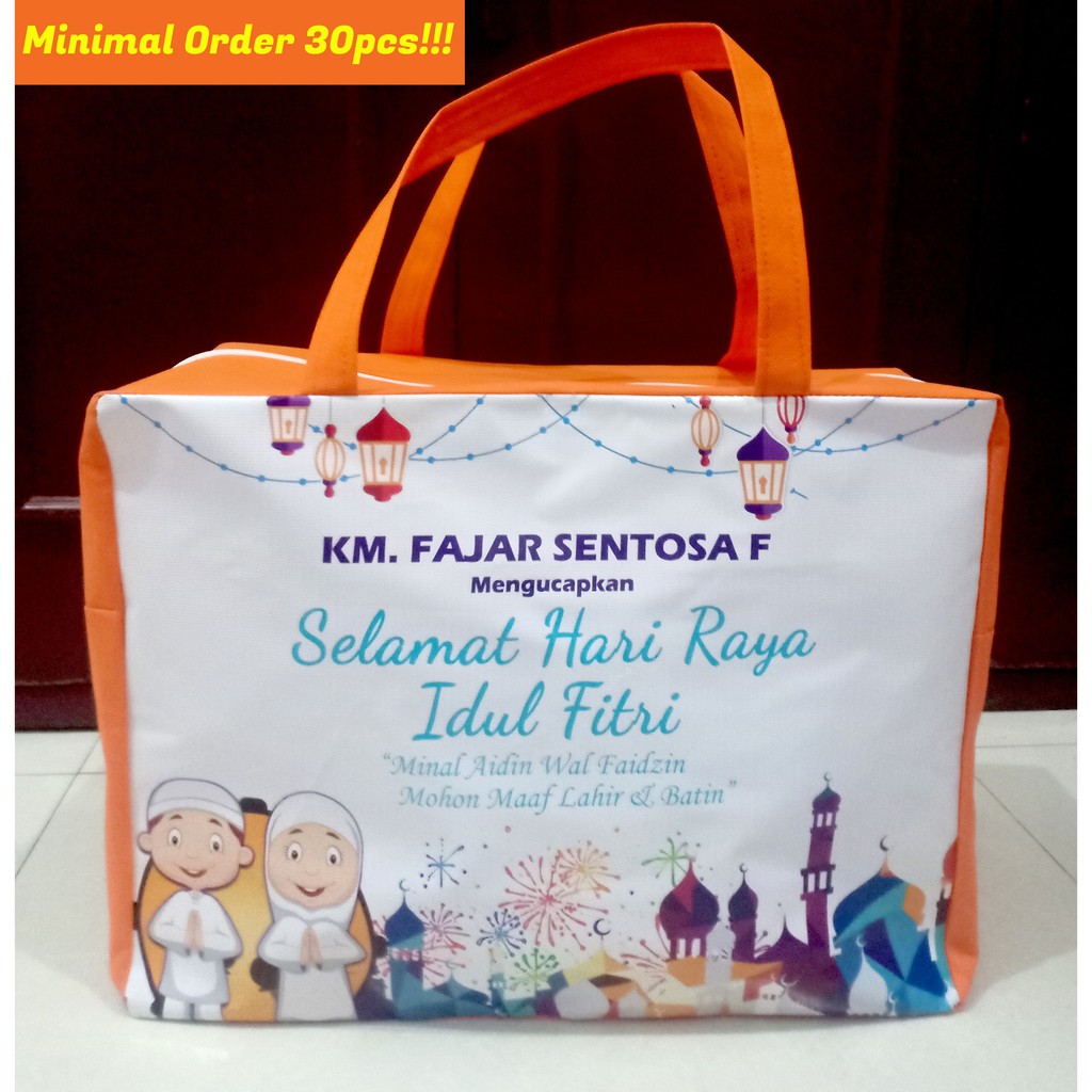 TAS PARCEL LEBARAN RESLETING CUSTOM Shopee Indonesia