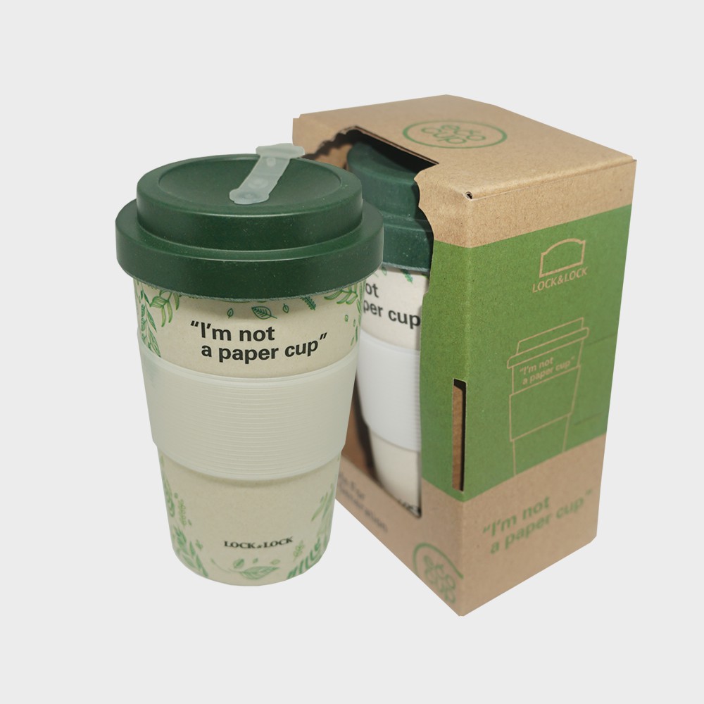 EcoFriendly Reusable Coffee Cup With Drip Proof Lid 340ml/ 12oz