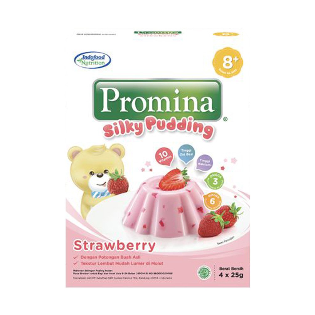 Jual PROMINA SILKY PUDDING STRAWBERRY 100G SOFT PUDDING Shopee