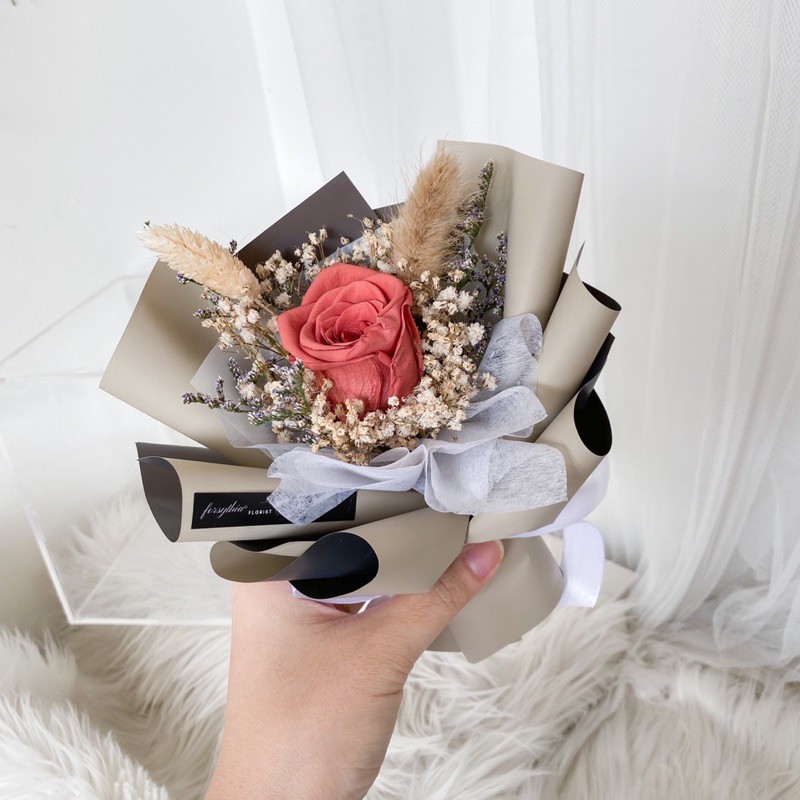 PETITE PRESERVED FLOWER BOUQUET KECIL BUKET BUNGA KERING