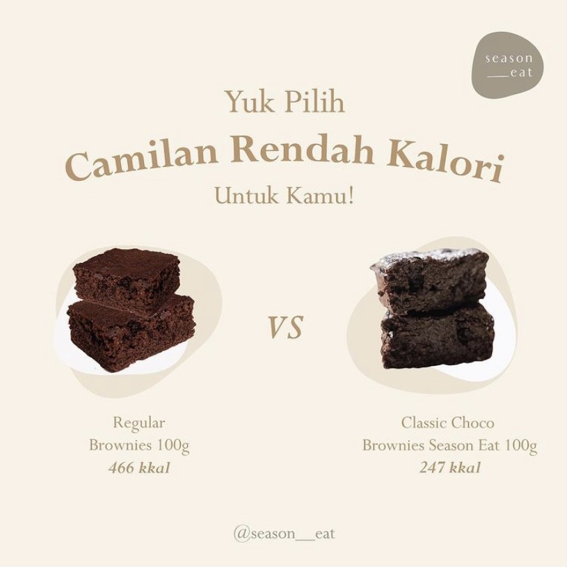 Jual Oat Based Dark Chocolate Fudge Brownies / Low Calories Brownies / Healthy Brownies / Sugar Free / Diet | Shopee Indonesia