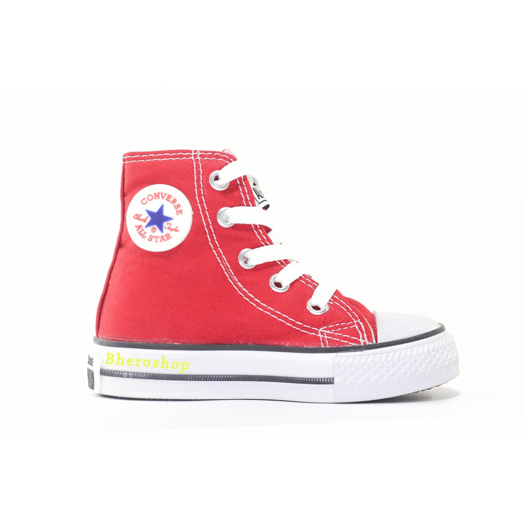 sepatu anakperempuan converse all star high merah kids