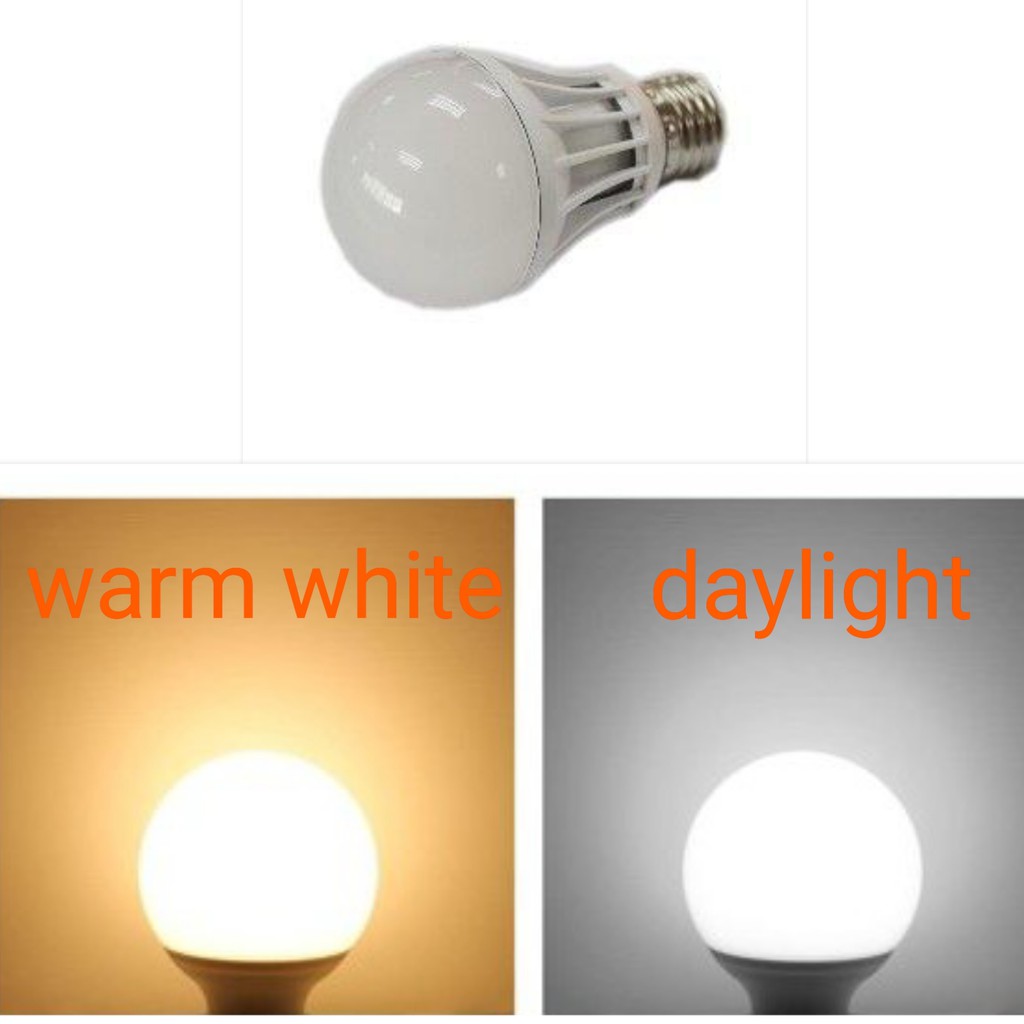 Lampu Bohlam LED Lamp Murah Daylight Putih / Warm white Kuning 1 3 5 7