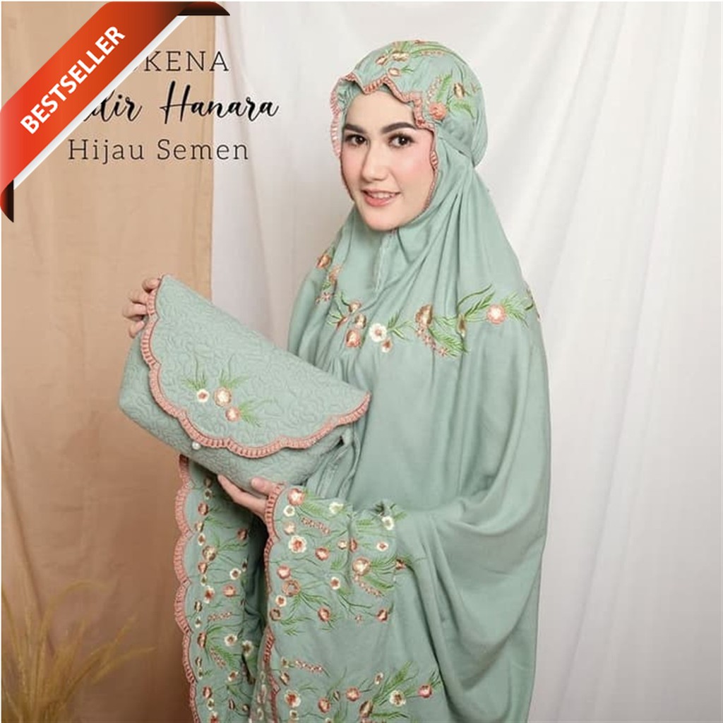 Mukena Dewasa Adem Bahan Rayon Janger Motif Elegan Bordir