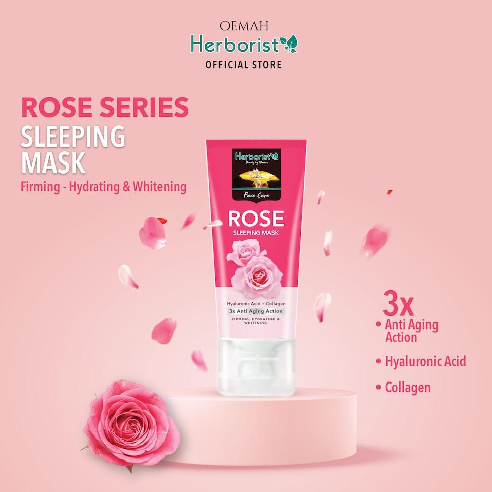 Jual HERBORIST SLEEPING MASK ROSE 80GR Shopee Indonesia
